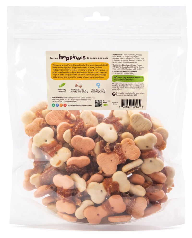 Pet 'n Shape Chik 'n Wrapped Biscuits â€“ Jerky Dog Treats - 1 Pound - Image 2